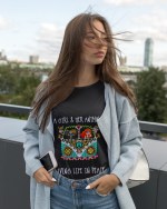 A Girl And Her Animals Living Life In Peace, Hippie Girl Shirt - Image 3