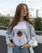American Hippie Sunflower Shirt, All The People Living Life In Peace - Image 3