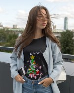 Christmas Cute Chihuahua With X-Mas Tree Gifts, Love Dog Shirt - Image 3