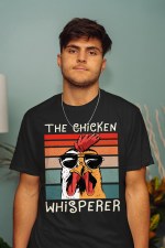 Cool Glasses Chicken, The Chicken Whisperer, Vintage Old Shirt - Image 2