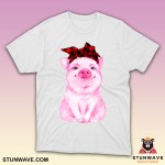 Cute Pink Pig Girl Love Life Shirt