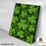 Peace Of Lucky Leaves Canvas Poster