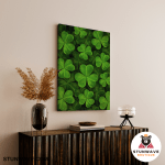 Peace Of Lucky Leaves Canvas Poster - Image 2