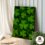 Peace Of Lucky Leaves Canvas Poster - Image 3
