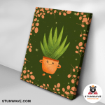 The Cute Grass Cup Of Tea Canvas Poster