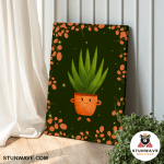 The Cute Grass Cup Of Tea Canvas Poster - Image 3