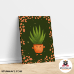 The Cute Grass Cup Of Tea Canvas Poster - Image 4