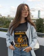Funny Mandolin Player T-Shirt for Men Who Ignore Old Man Problems - Image 3