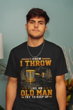 Funny Old Man Throwing T-Shirt – Hilarious Gift for Sports Lovers - Image 2