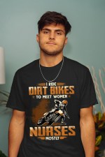 Funny Dirt Bike Rider T-Shirt for Meeting Women and Nurses - Image 2