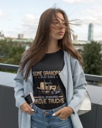 Cool Grandpa Truck Driver T-Shirt for Proud Grandfathers - Image 3