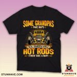 Funny t-shirt for grandpas who love hot rods and building cars