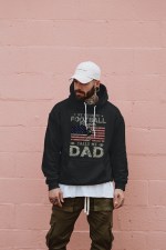 Proud Dad Football T-Shirt Vintage Style Father's Day Gift - Image 5
