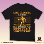 Funny pickleball t-shirt for active grandpas who play instead of nap.