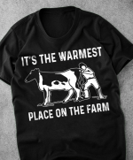 Cow farmer shirt with cute rustic design, perfect for farm life lovers and country gift ideas.