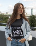 Warmest Place On The Farm Cow Shirt, Cute Farmer Tee Gift - Image 3